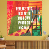 Abstracte Kleur Kunst Canvas Afdruk (Insitu (Woonkamer))