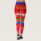 Abstracte Kleur Kunst Leggings (Achterkant)