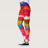 Abstracte Kleur Kunst Leggings (Links)