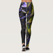Abstracte Kleur Marmeren Werveltje Modern Art Cool Leggings (Achterkant)