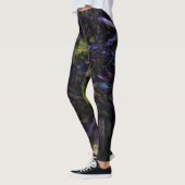 Abstracte Kleur Marmeren Werveltje Modern Art Cool Leggings (Links)