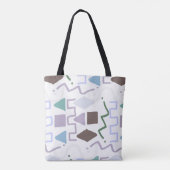 Abstracte kleur modern tote bag (Achterkant)