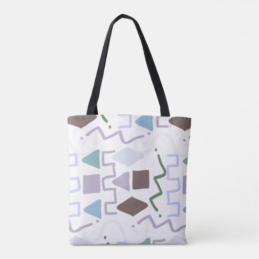 Abstracte kleur modern tote bag (Achterkant)
