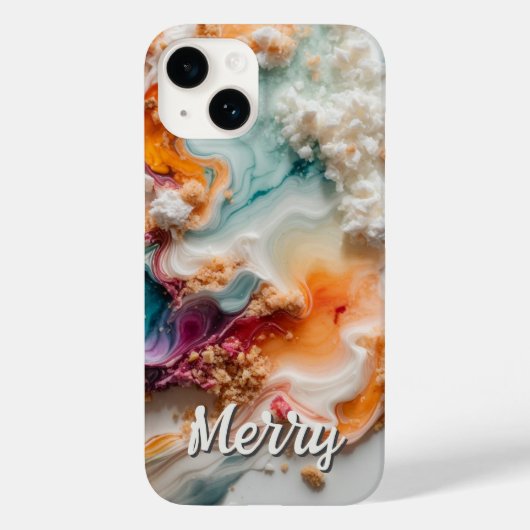 Abstracte Kleur Monogrammed Hoesje- Mate iPhone Ca Case-Mate iPhone Case (Achterkant)