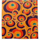 Abstracte kleur ovalen douchegordijn - Modern (Voorkant)