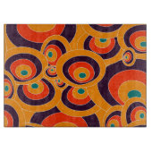 Abstracte Kleur Ovalen Snijplank – Modern Decor (Voorkant)