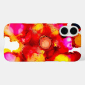 Abstracte kleur rood en roze Case-Mate iPhone case (Achterkant (horizontaal))