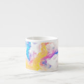 Abstracte kleur spettert espresso Mok (Voorkant)