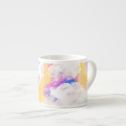 Abstracte kleur spettert espresso Mok (Voorkant rechts)