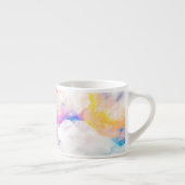 Abstracte kleur spettert espresso Mok (Rechts)