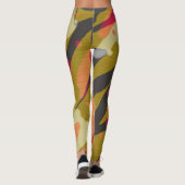 abstracte kleur spettert waterkleuren leggings (Achterkant)