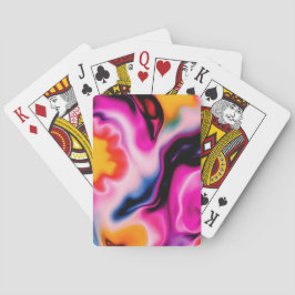 Abstracte kleur Swirl vibrant Pokerkaarten