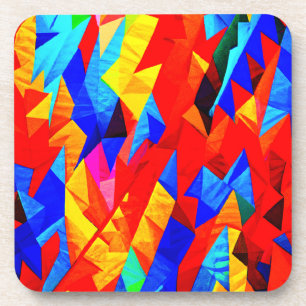 Abstracte kleur symfonie bier onderzetter