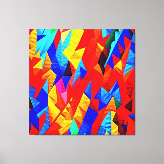 Abstracte kleur symfonie canvas afdruk (Voorkant)