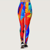 Abstracte kleur symfonie leggings (Achterkant)