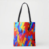 Abstracte kleur symfonie tote bag (Voorkant)