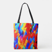 Abstracte kleur symfonie tote bag (Achterkant)