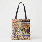 Abstracte kleur tote bag (Voorkant)