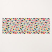 Abstracte kleur Trendy Yoga Oefening Vloermat Yogamat (Voorkant (horizontaal))