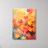 Abstracte kleur van Japans Herfst Fine Art Canvas Afdruk (Voorkant)
