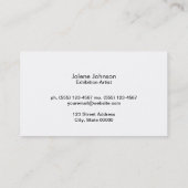 Abstracte kleur visitekaartje (Achterkant)