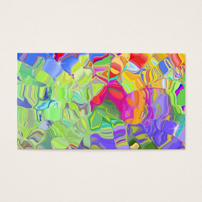 Abstracte kleur visitekaartje (Voorkant)