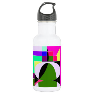 Abstracte kleur waterfles