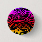 Abstracte kleur Wavy gestipte Button (Voorkant)