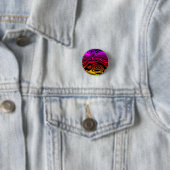 Abstracte kleur Wavy gestipte Button (In situ)