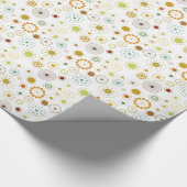 Abstracte kleurcirkels en sterren cadeaupapier (Hoek)