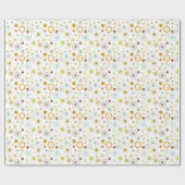 Abstracte kleurcirkels en sterren cadeaupapier (Vlak)