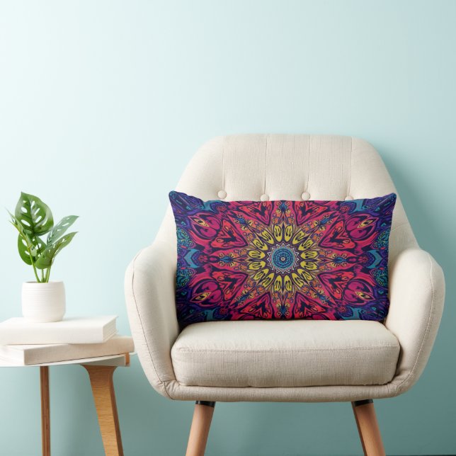 Abstracte Kleurcombinatie Worp Kussen (Stoel)