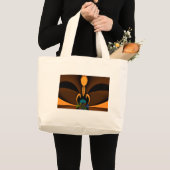 Abstracte Kleurcontrast Kunstprint Grote Tote Bag (Voorkant (product))