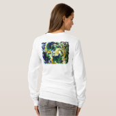 Abstracte kleurdraal t-shirt (Achterkant volledig)