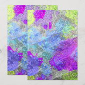 Abstracte kleuren 2 bedankkaart (Voorkant / Achterkant)