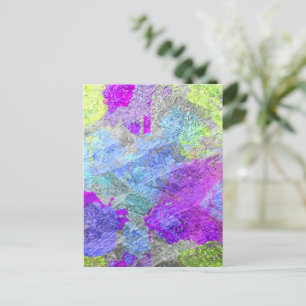 Abstracte kleuren 2 briefkaart