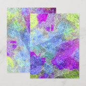 Abstracte kleuren 2 briefkaart (Voorkant / Achterkant)