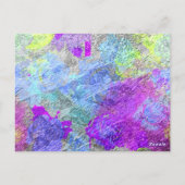 Abstracte kleuren 2 briefkaart (Achterkant)