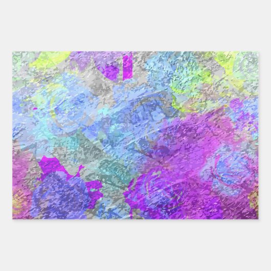 Abstracte kleuren 2 inpakpapier vel (Voorkant 3)