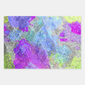 Abstracte kleuren 2 inpakpapier vel (Voorkant 2)