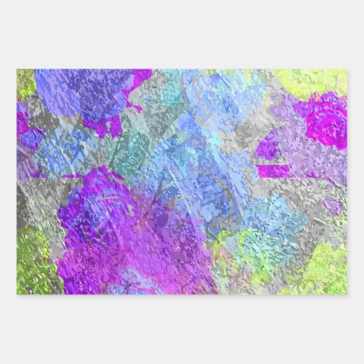 Abstracte kleuren 2 inpakpapier vel (Voorkant)