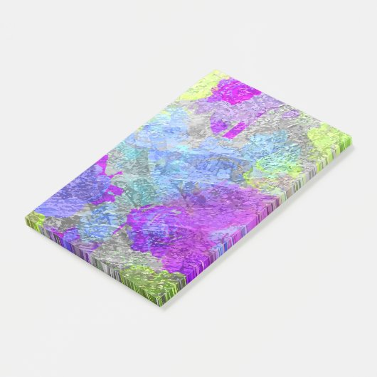 Abstracte kleuren 2 post-it® notes (Schuin)