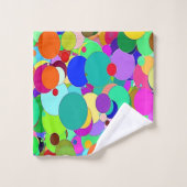 Abstracte kleuren badkamer handdoek sets (Wasdoekje)