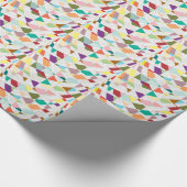 Abstracte kleuren Damask Cadeaupapier (Hoek)
