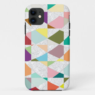 Abstracte kleuren Damask iPhone 11 Hoesje