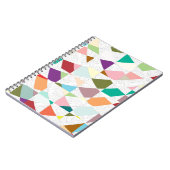 Abstracte kleuren Damask Notitieboek (Linkerzijde)