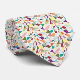 Abstracte kleuren Damask Stropdas