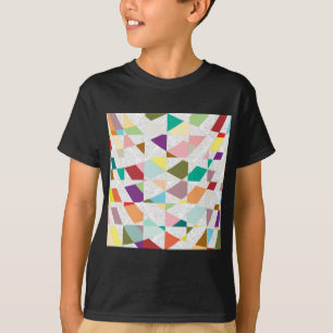 Abstracte kleuren Damask T-shirt