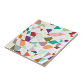 Abstracte kleuren Damask Tegeltje (Zijkant)