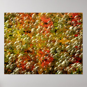 Abstracte kleuren en bubbels afdrukken poster